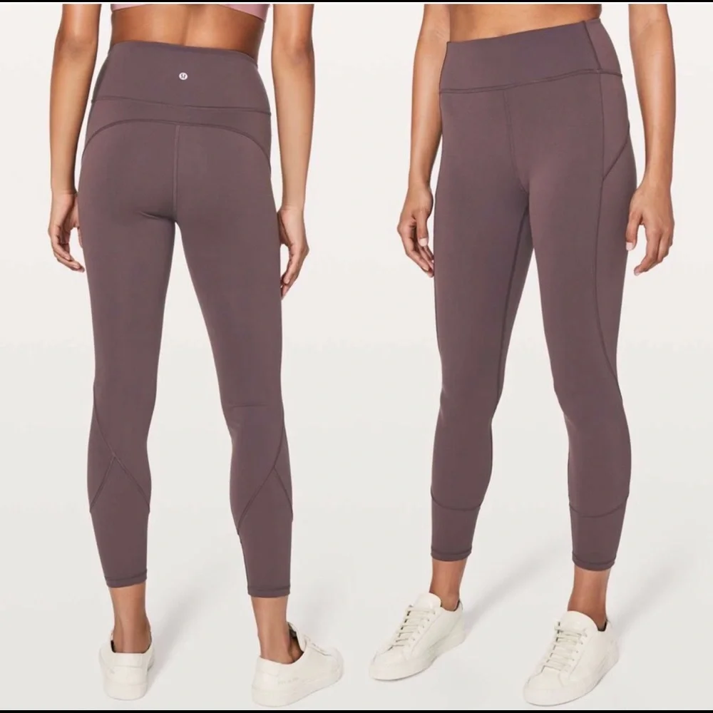 Lululemon In Movement 7/8 Tight *Everlux 25" Vintage Grape - Picture 1 of 4